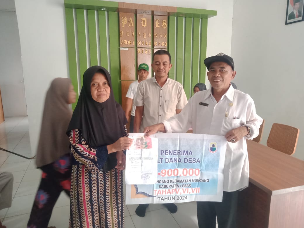 Pemerintah Desa Muncang Salurkan BLT DD Tahap 7, 8 dan 9 TA 2024